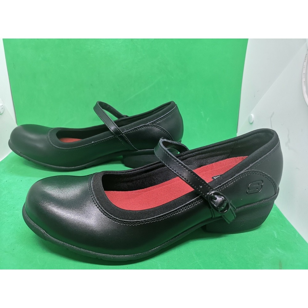 Skechers Womens 76583 Black Memory Foam Slip Resistant Comfort Shoes Size 8.5 - Picture 12 of 12